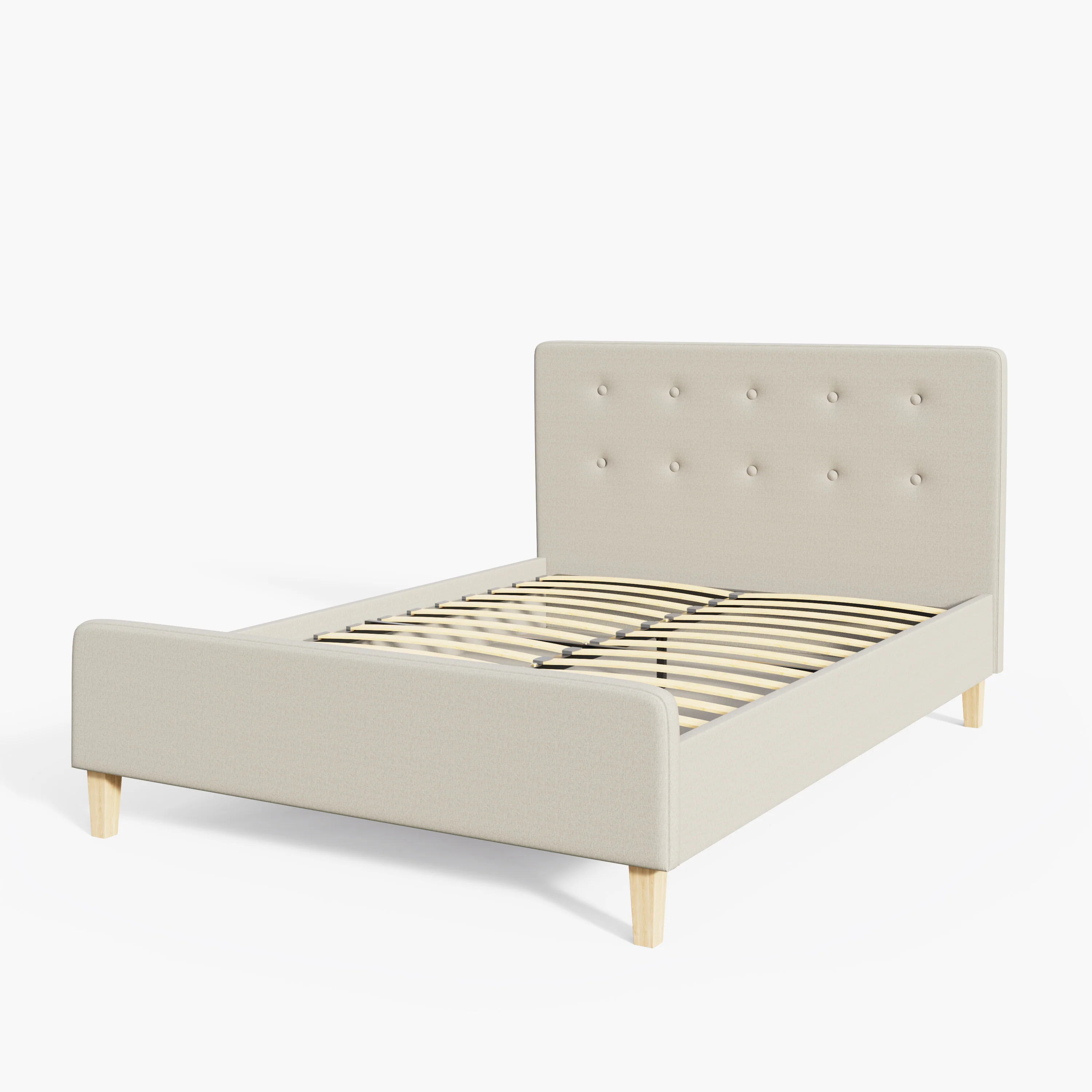 Ashbourne Double Bed Natural 5 x 7ft - Image 2