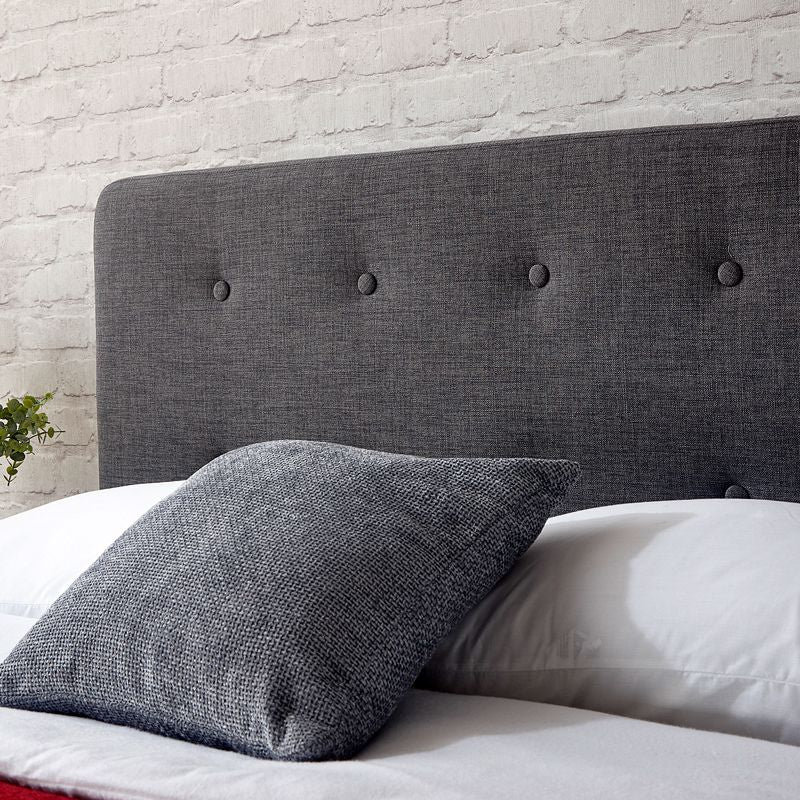 Ashbourne Double Bed Fabric Grey 5 x 7ft - Image 5