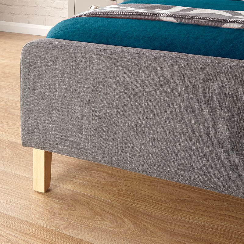 Ashbourne Double Bed Grey 5 x 7ft - Image 3
