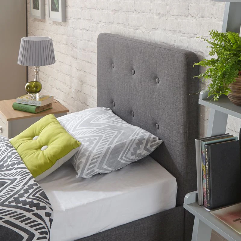 Ashbourne Single Bed Grey 3 x 7ft - Image 2