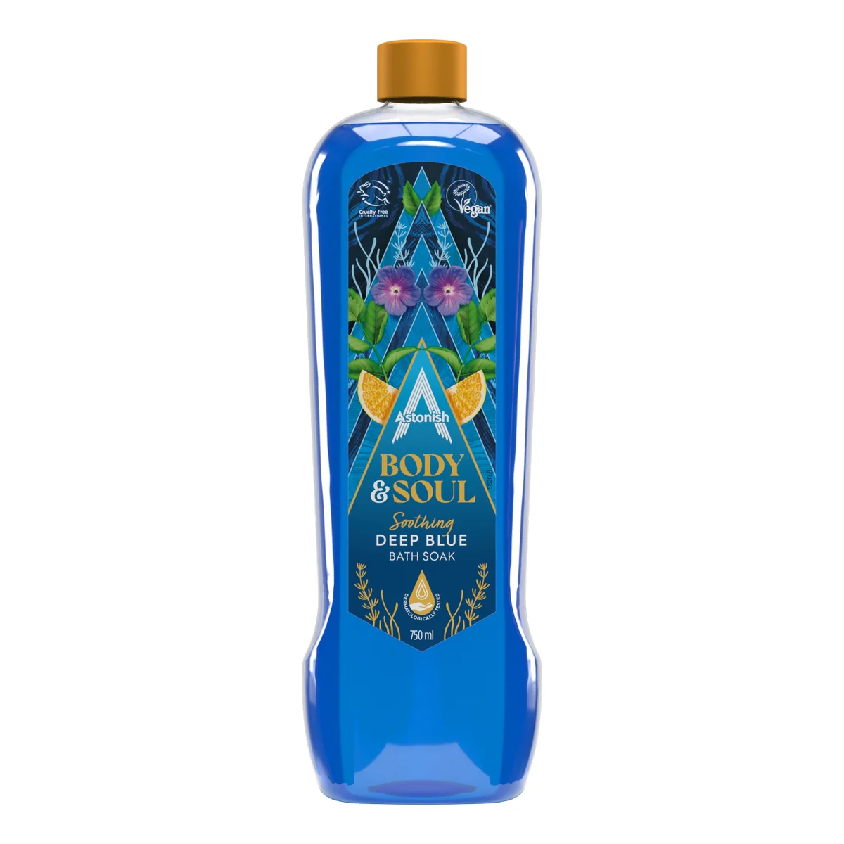 Astonish Body and Soul Soothing Deep Blue Bath Soak - 750ml