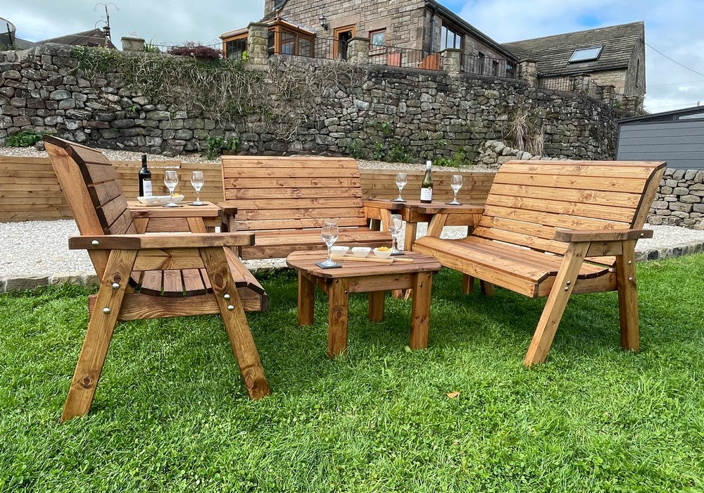 Balmoral Garden Furniture Set by Charles Taylor - 5 Seats - Image 2