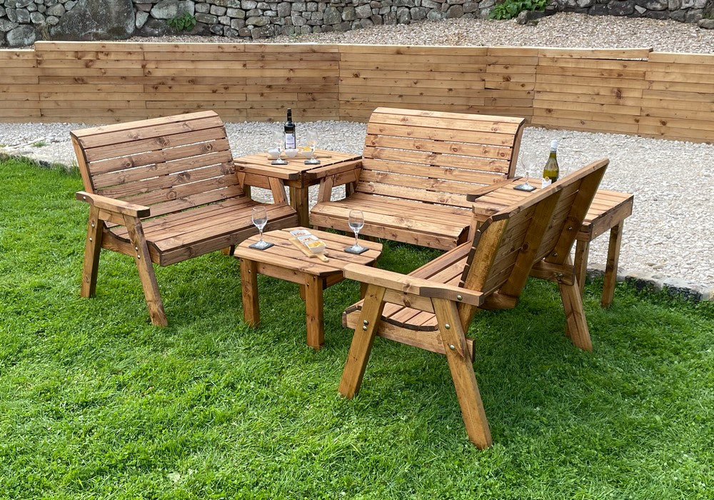Balmoral Garden Furniture Set by Charles Taylor - 5 Seats - Image 3