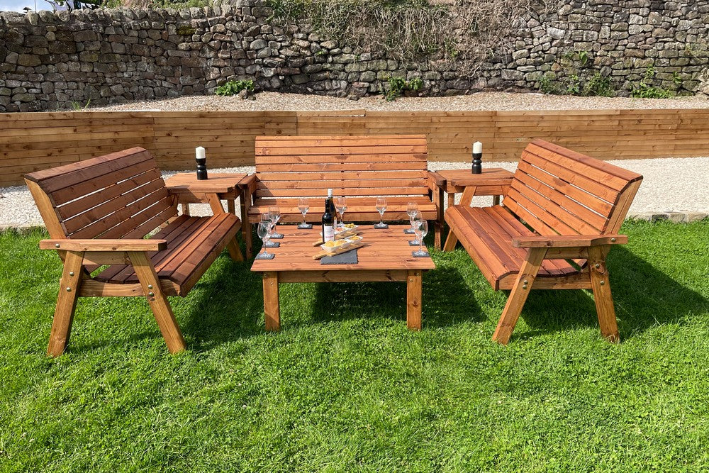 Balmoral Garden Furniture Set by Charles Taylor - 9 Seats - Image 12