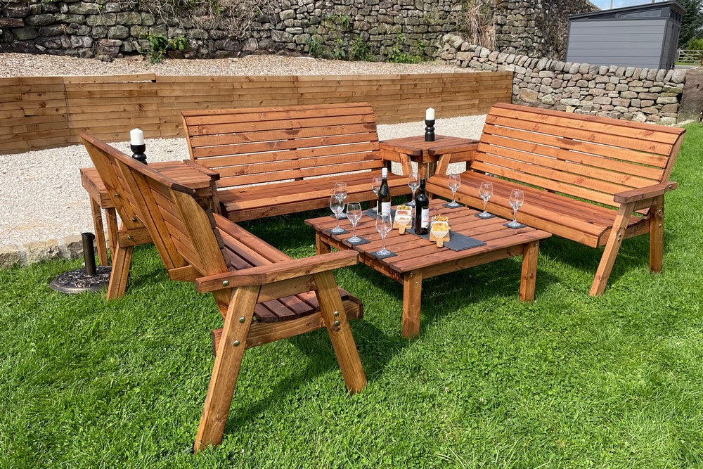 Balmoral Garden Furniture Set by Charles Taylor - 9 Seats - Image 13