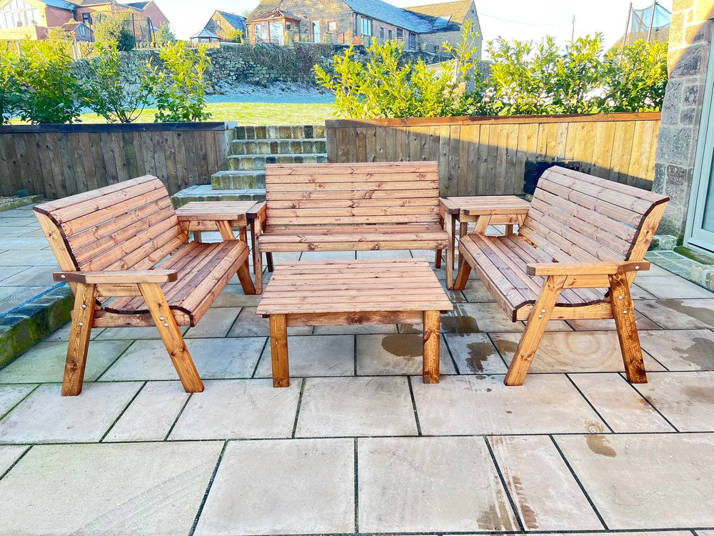 Balmoral Garden Furniture Set by Charles Taylor - 9 Seats - Image 4