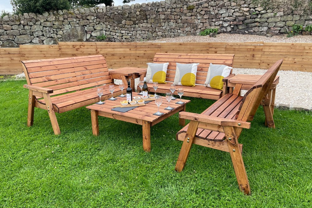 Balmoral Garden Furniture Set by Charles Taylor - 9 Seats - Image 7