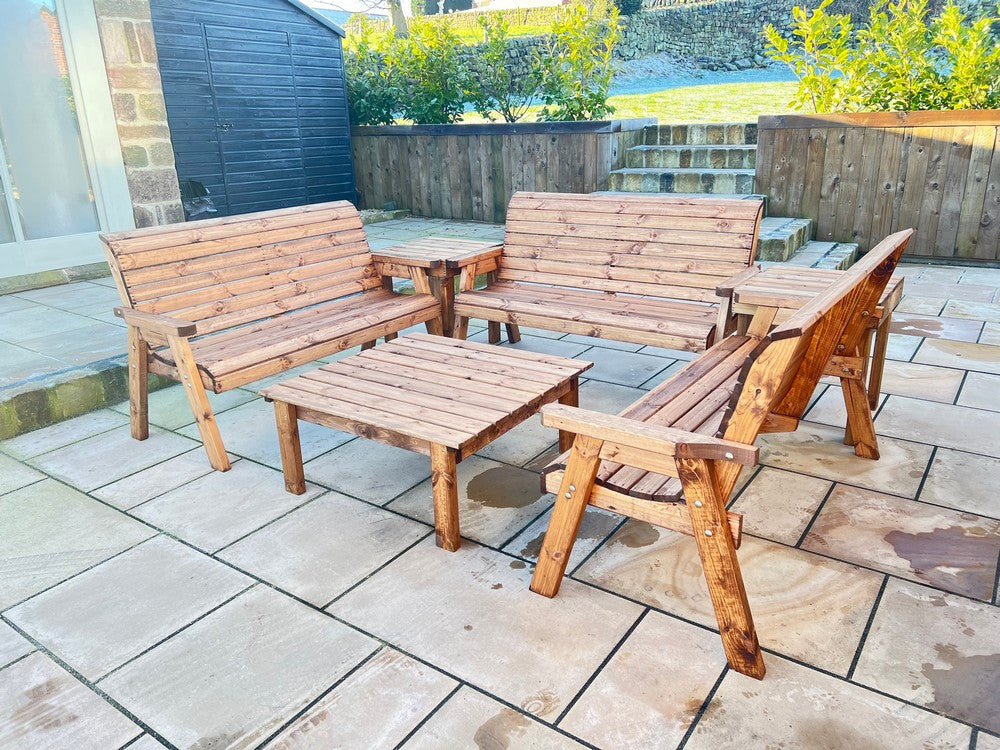 Balmoral Garden Furniture Set by Charles Taylor - 9 Seats - Image 8