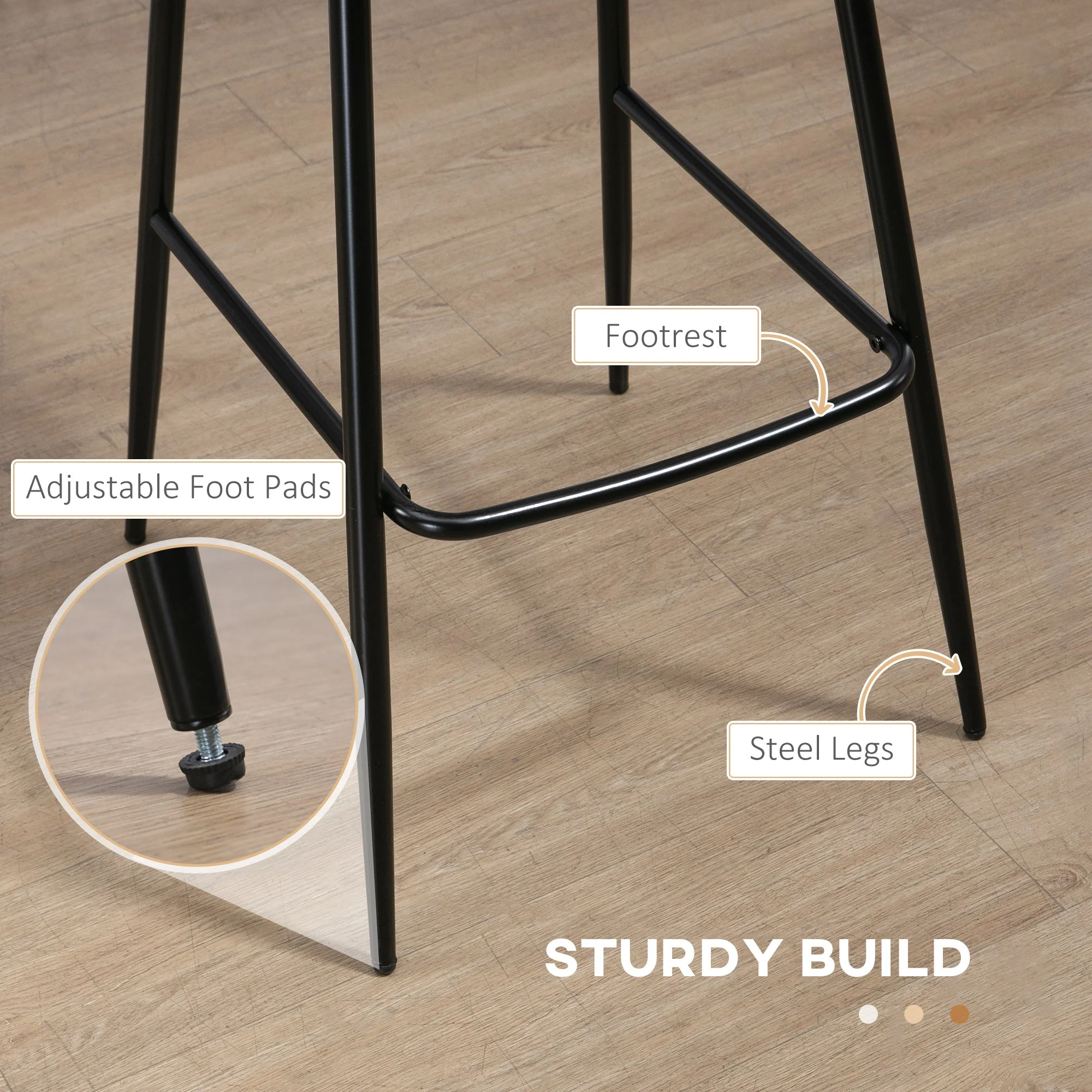Bar Stools Set of 2 - Image 6