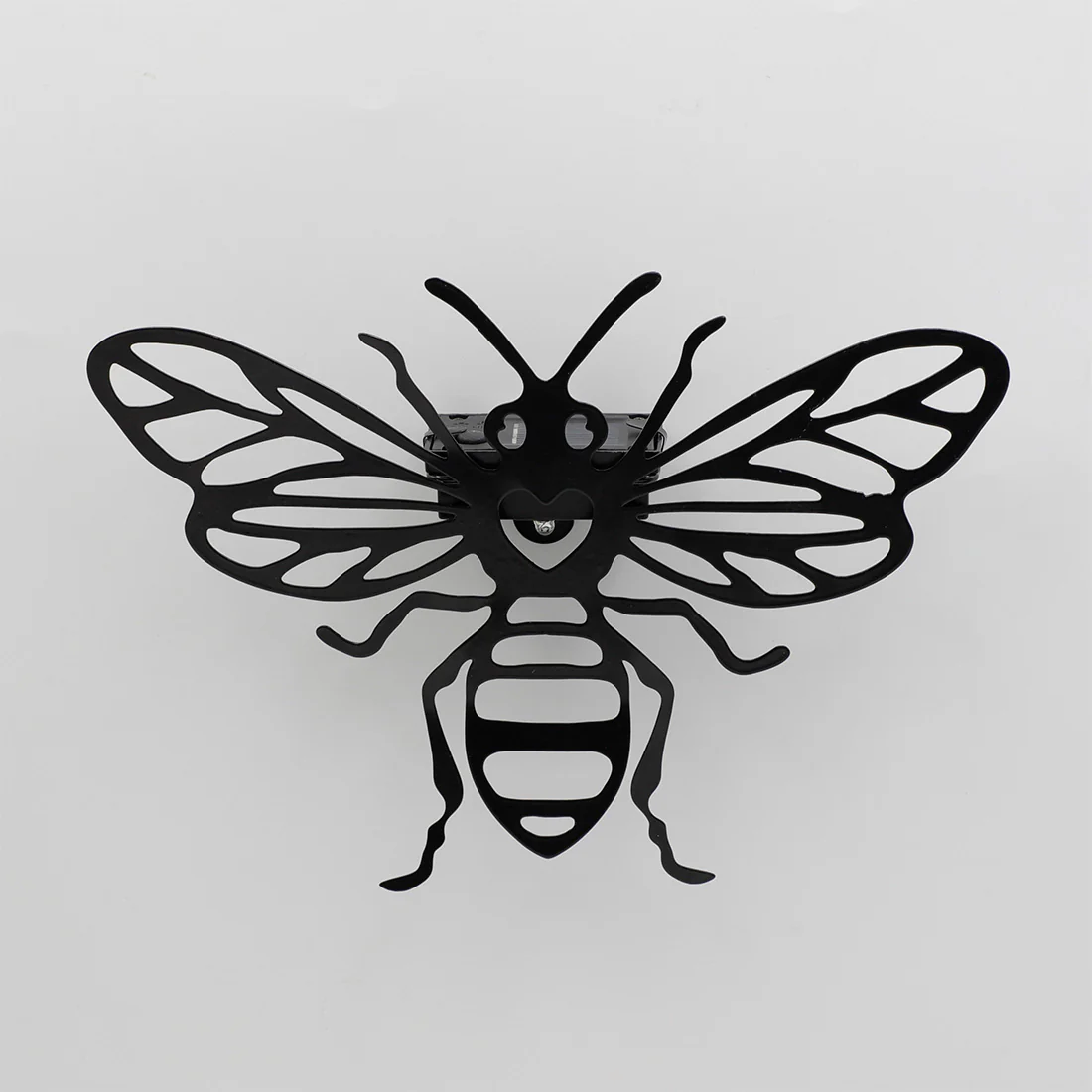 Bee Graphic Solar Garden Wall Light Warm White LED - 22cm by Bright Garden - Image 2