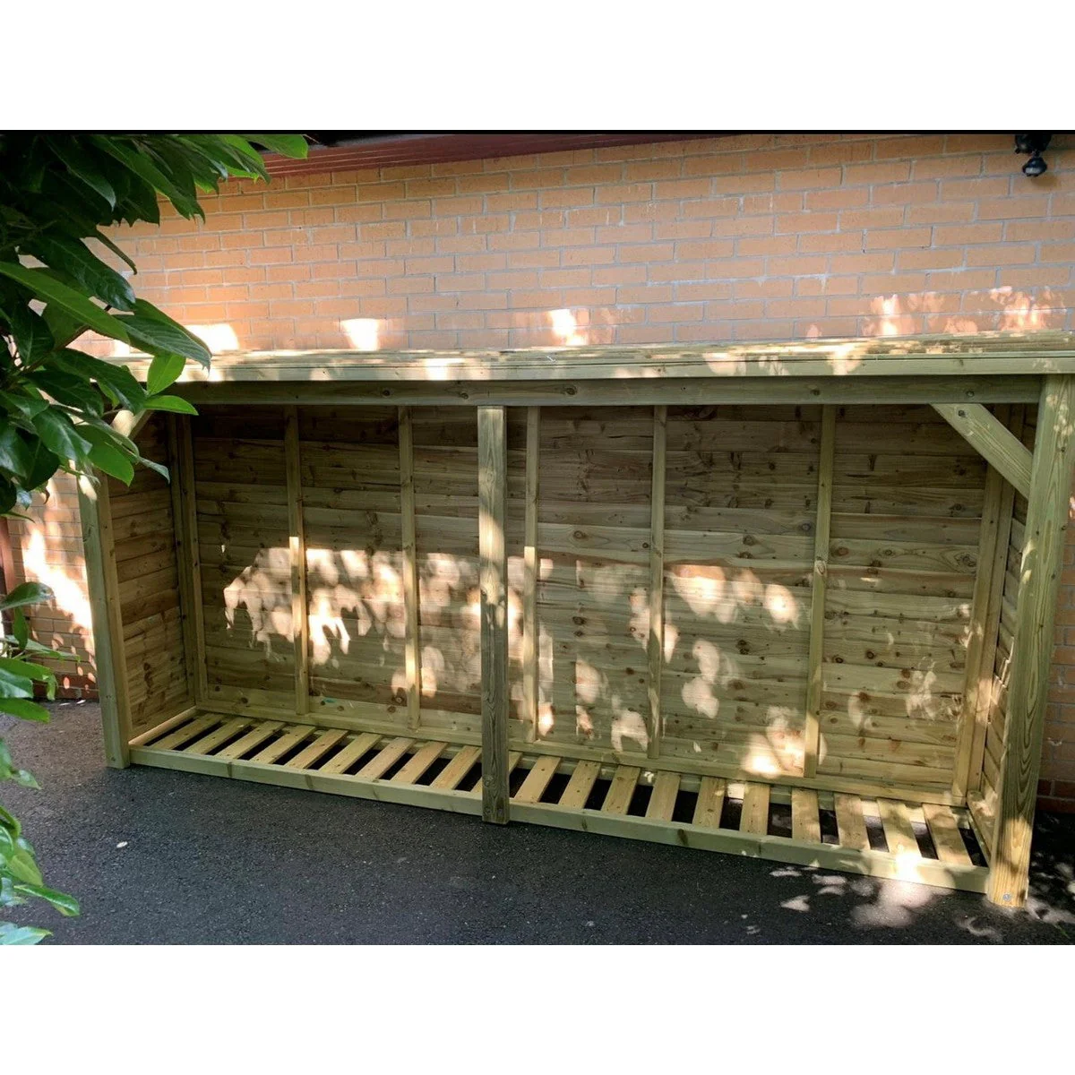 Broadway Garden Log Store 360cm wide x 60cm deep by Churnet Valley - LS6X12 - Image 3