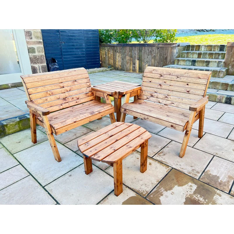 Burghley Garden Furniture Set by Charles Taylor - 4 Seats - Image 2