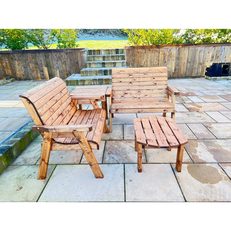 Burghley Garden Furniture Set by Charles Taylor - 4 Seats - Image 3