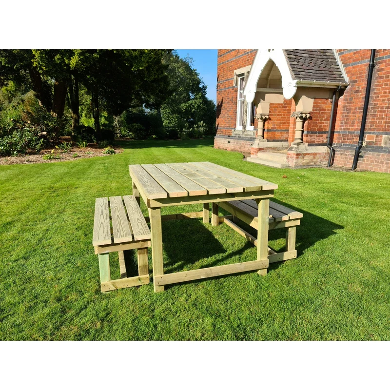 Butchers Garden Picnic Table by Croft - 6 Seats - Image 3