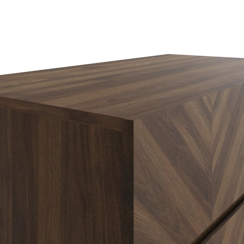 Catania Sideboard Dark Brown 2 Doors 2 Shelves 2 Drawers - Image 3