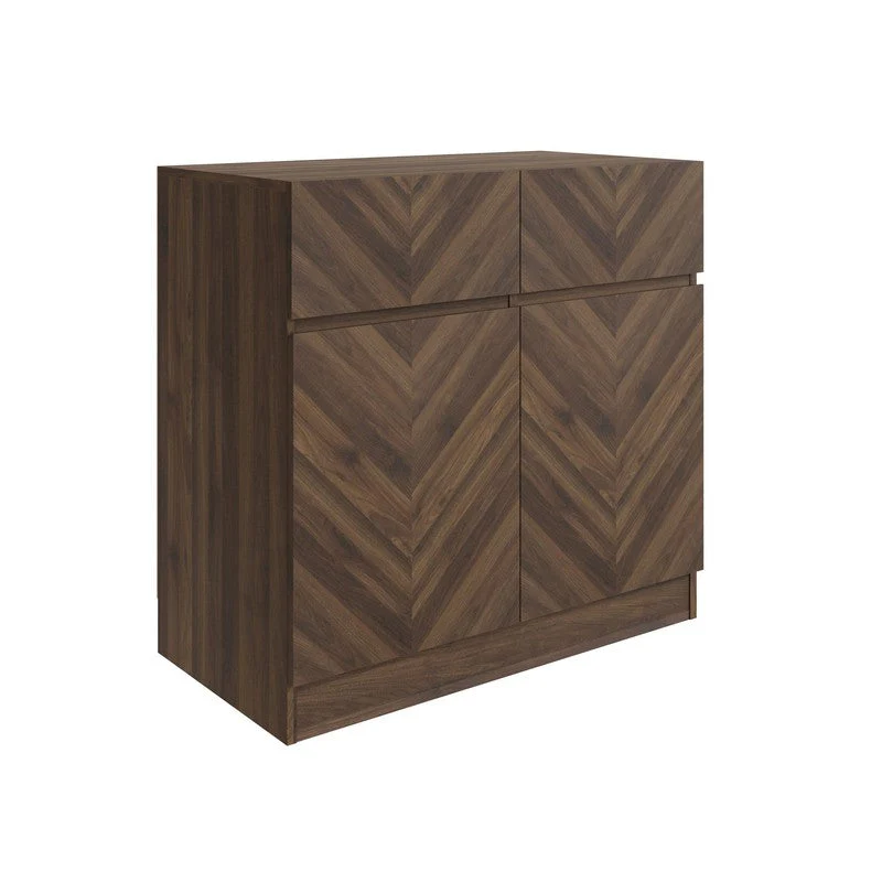 Catania Sideboard Dark Brown 2 Doors 2 Shelves 2 Drawers - Image 6