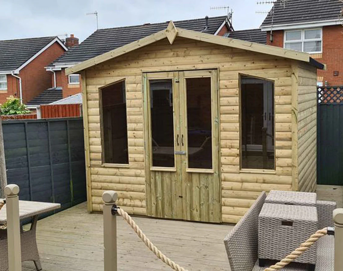Chatsworth Garden Summerhouse 10FT Front x 8FT Deep by Churnet Valley - CHATS10X8