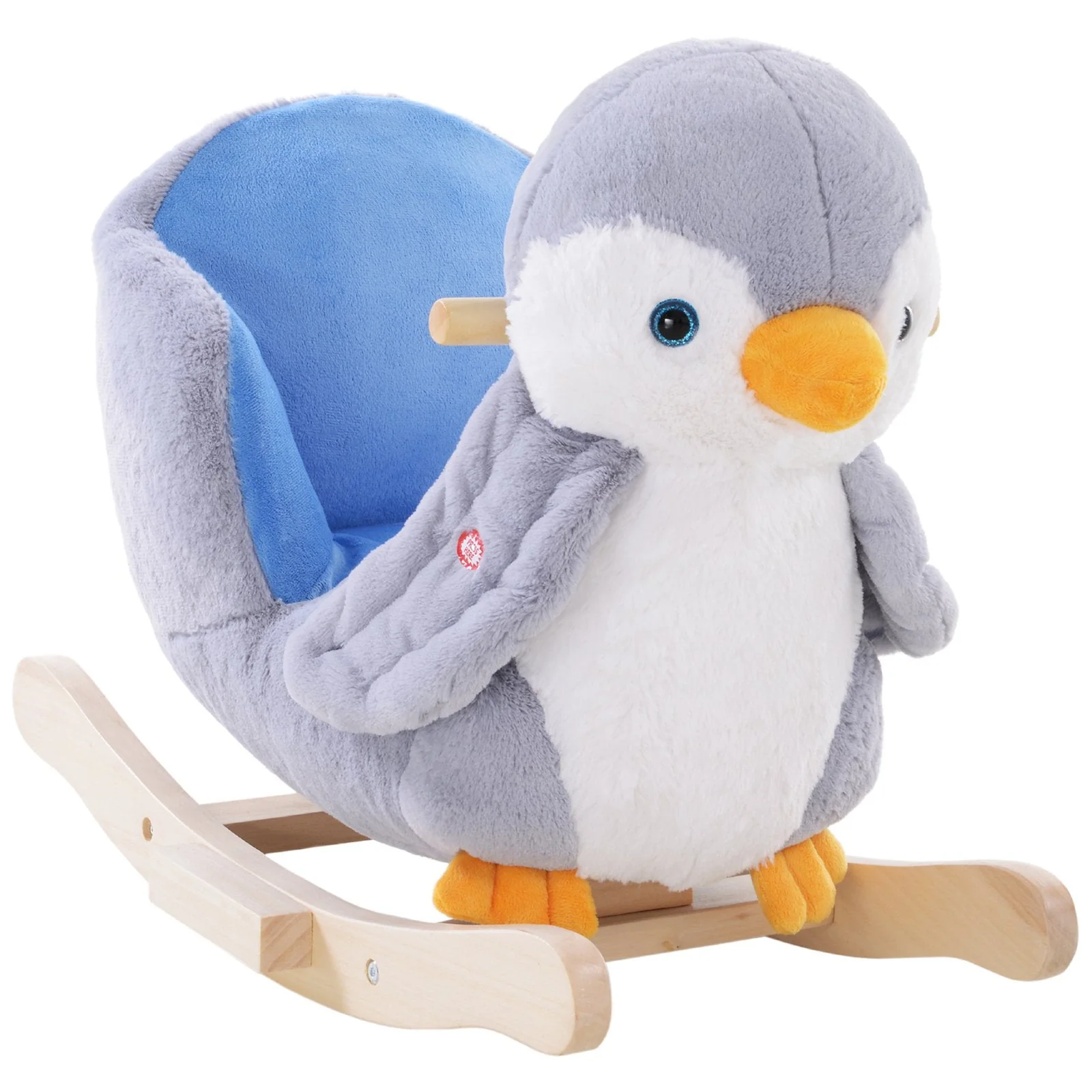 Children Kids Animal Rocking Horse Penguin Plush Musical Button 32 Songs Kid Rocker - Image 2