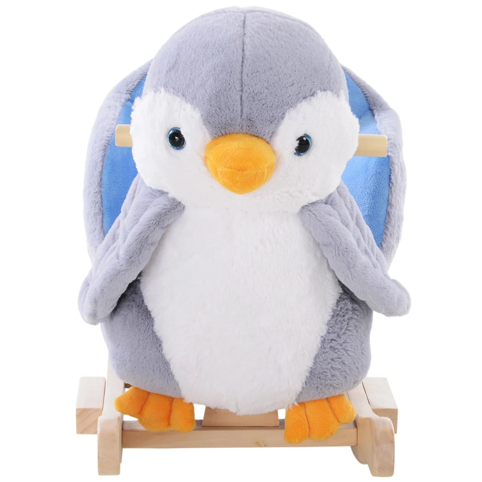 Children Kids Animal Rocking Horse Penguin Plush Musical Button 32 Songs Kid Rocker - Image 9