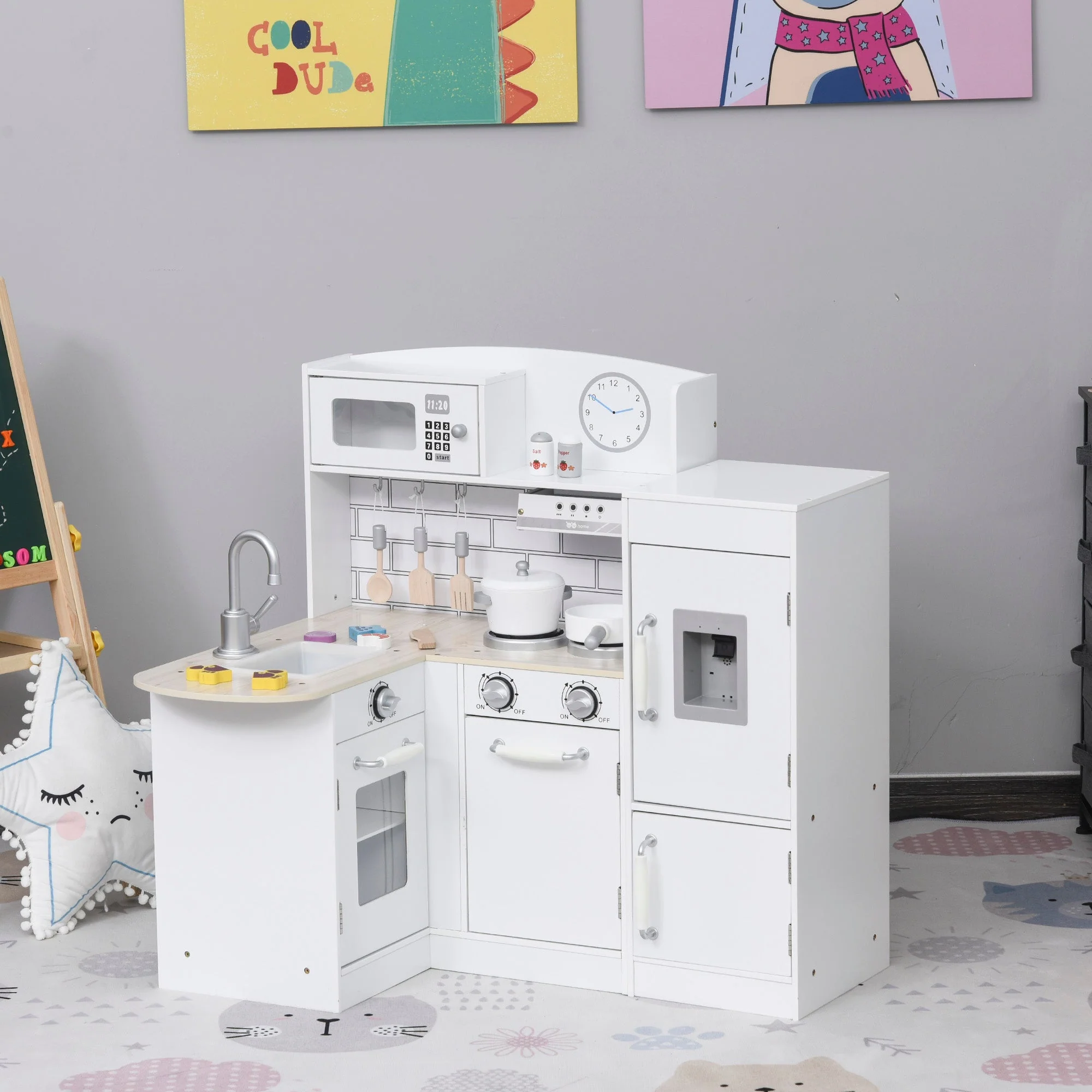 Childrens Electronic Cooking Kitchen Toy w/ Microwave