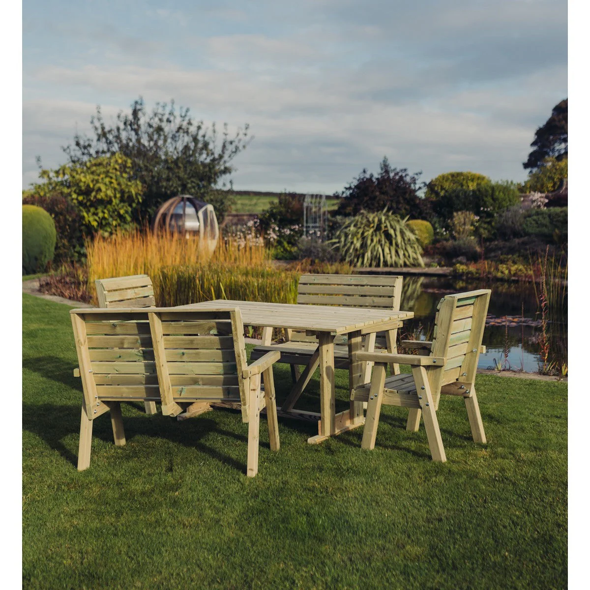Clover Garden Patio Dining Set by Churnet Valley - 6 Seats - CLOT102 - Image 11