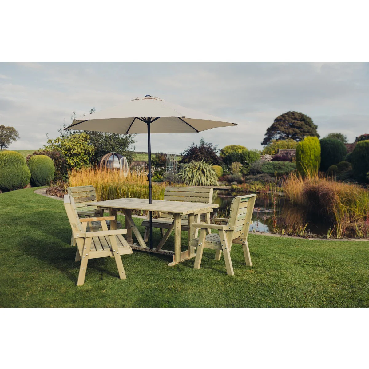 Clover Garden Patio Dining Set by Churnet Valley - 6 Seats - CLOT102 - Image 19
