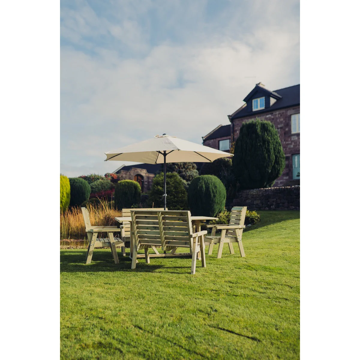 Clover Garden Patio Dining Set by Churnet Valley - 6 Seats - CLOT102 - Image 4