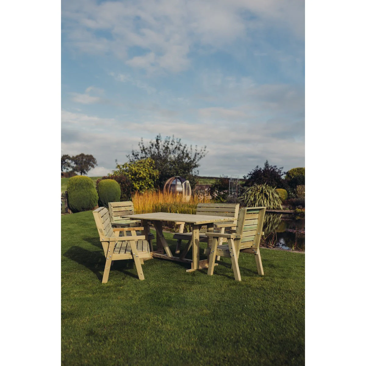 Clover Garden Patio Dining Set by Churnet Valley - 6 Seats - CLOT102 - Image 9