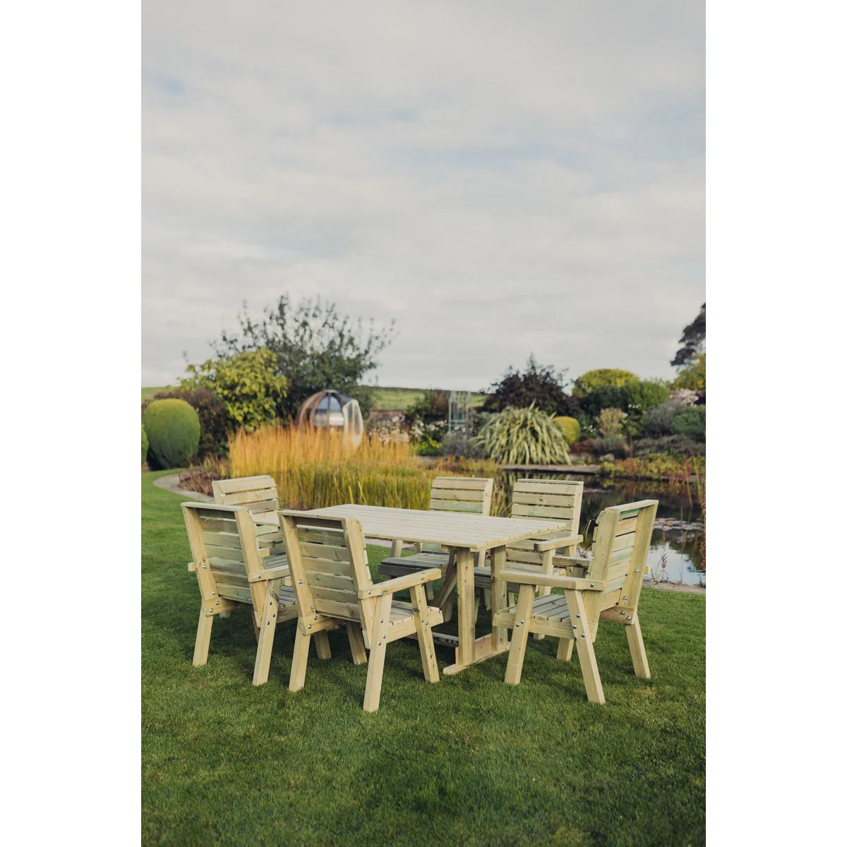 Clover Garden Patio Dining Set by Churnet Valley - 6 Seats - CLOT103 - Image 4