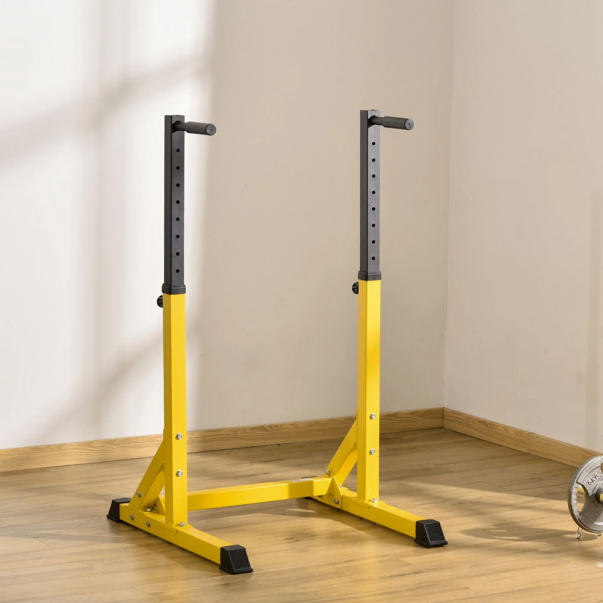 Dip Station Chin Up Parallel Bars Pull Up Power Tower Home Gym Workout Bicep Tricep Fitness Equipment Height Adjustable - Image 2