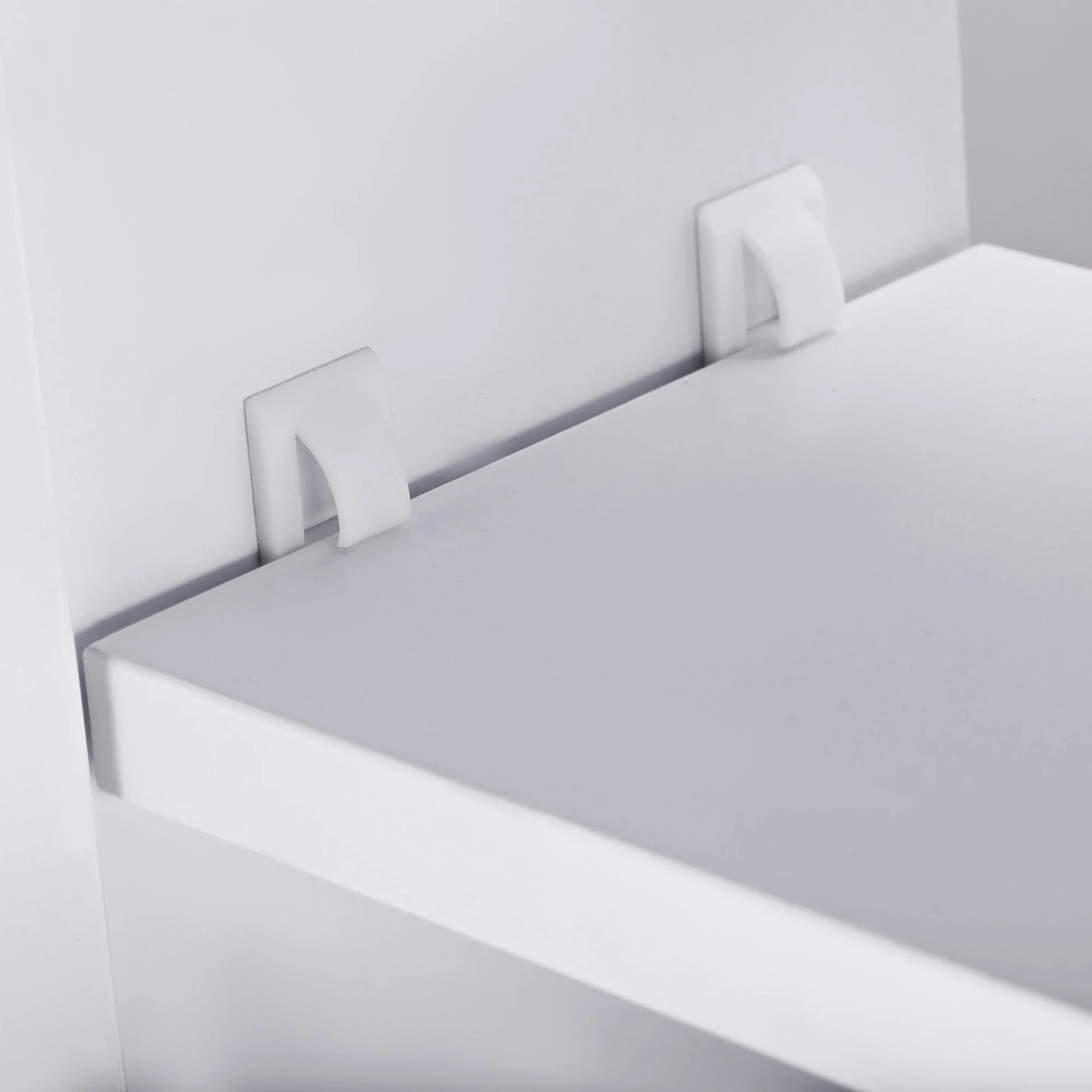 Double Door Wall Mounted Glass Mirror Cabinet Modern Storage Unit Bathroom Shelf Organiser Waterproof Wooden Frame 80Wx15Dx60Hcm - Image 9