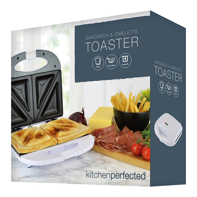 Double Sandwich And Omelette Maker By KitchenPerfected - White - Image 3