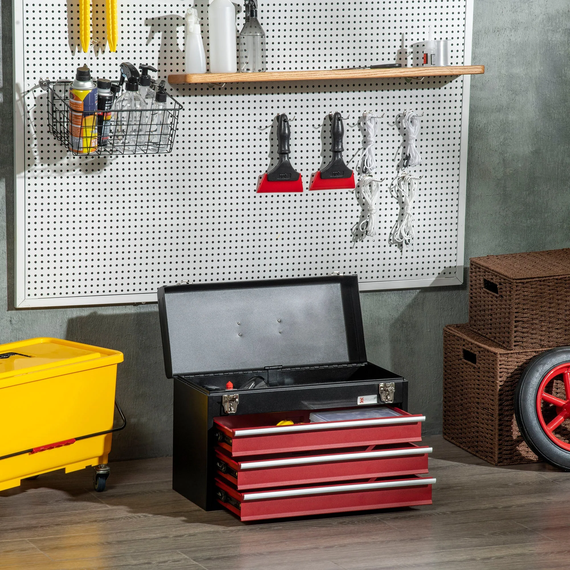 DURHAND 3 Drawer Tool Chest - Image 2