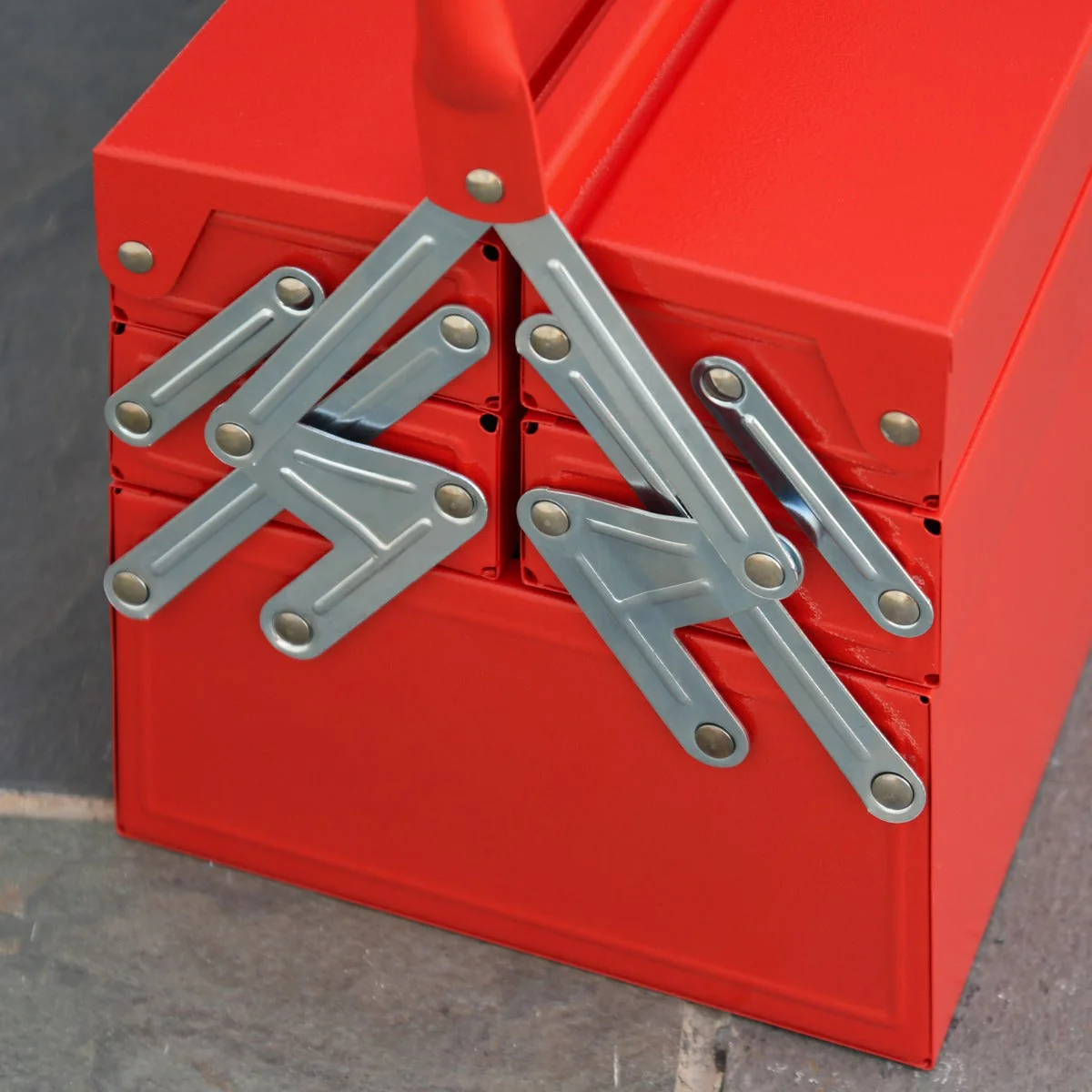 Durhand Steel 5-Tray Portable Tool Box - Medium - Image 7