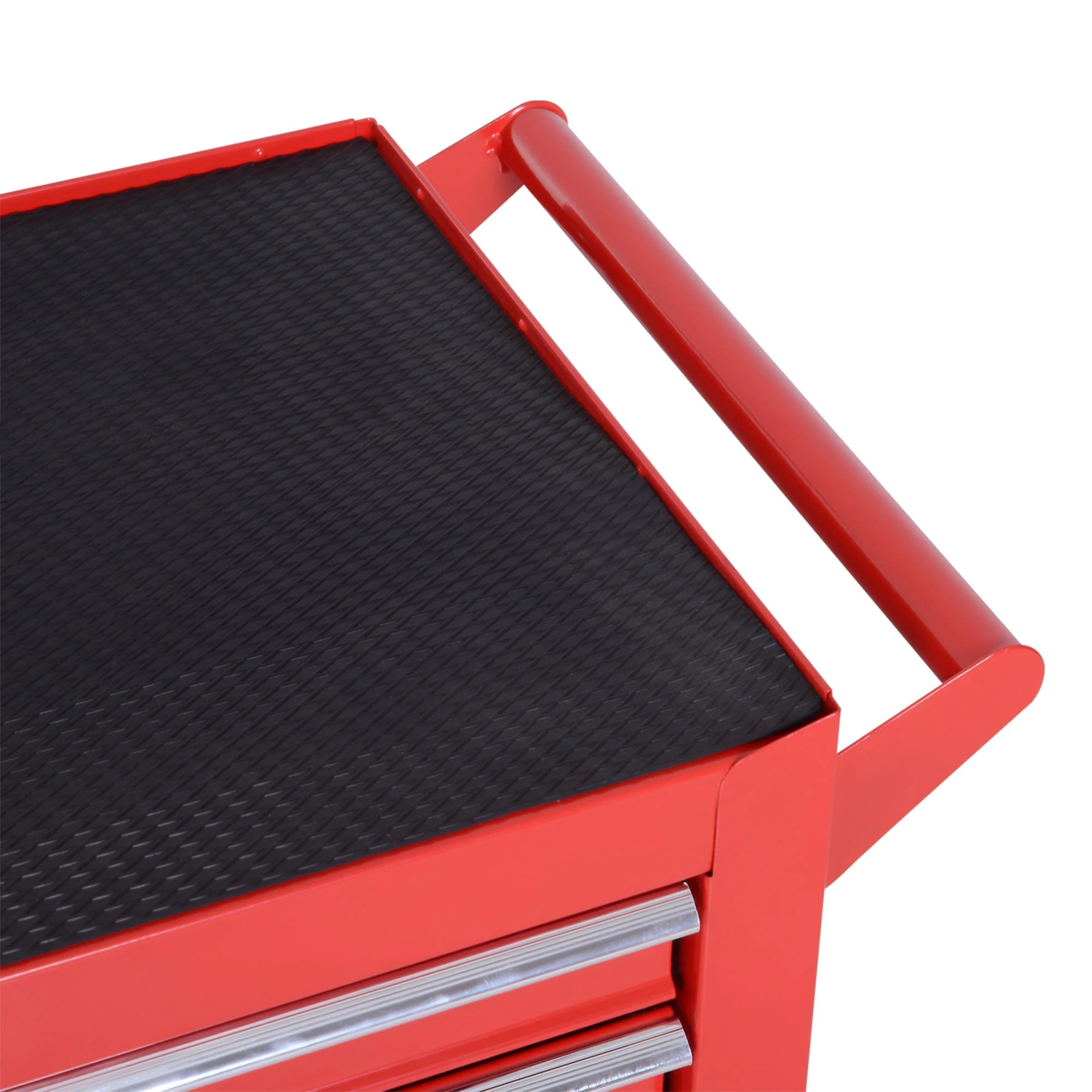 DURHAND Steel 7 Drawer Tool Storage Cabinet Tool Chest w/ Roll Wheels Red - Image 7