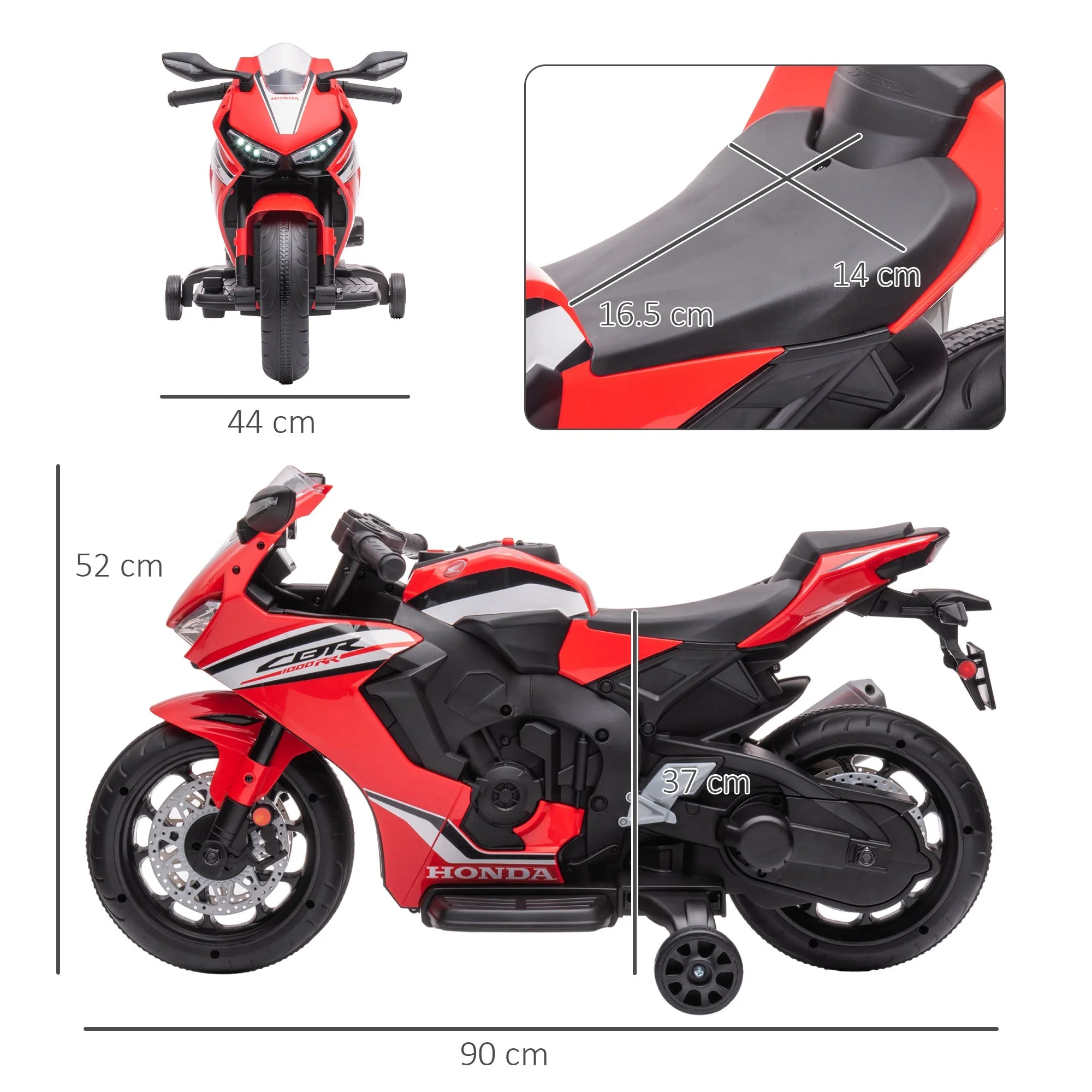 Electric Ride On Motorcycle with Headlights Music - Image 3