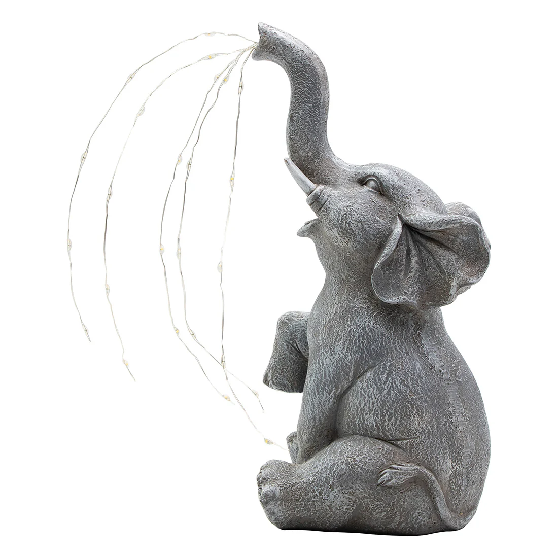 Elephant Solar Garden Light Ornament Decoration 25 Warm White LED - 26cm by Bright Garden - Image 2