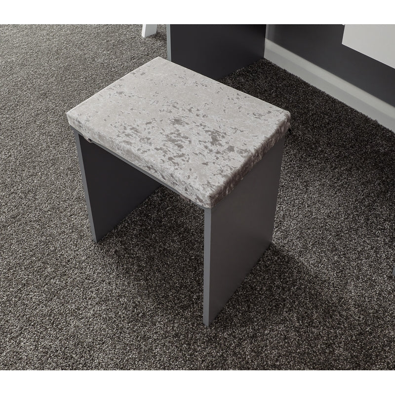 Elizabeth Tall Dressing Table Grey 3 Drawers - Image 8