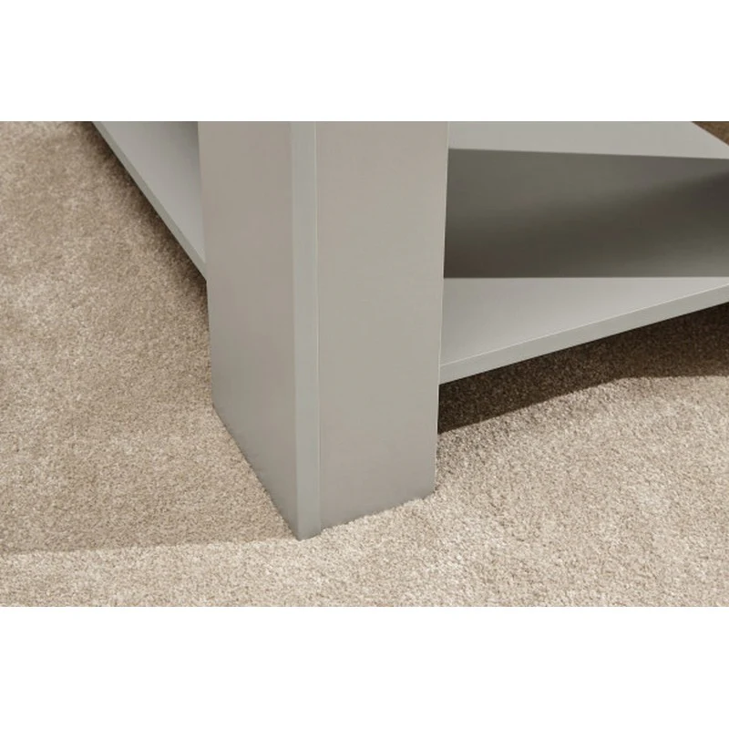 Ember Extending Coffee Table Grey 1 Shelf 105cm - Image 7