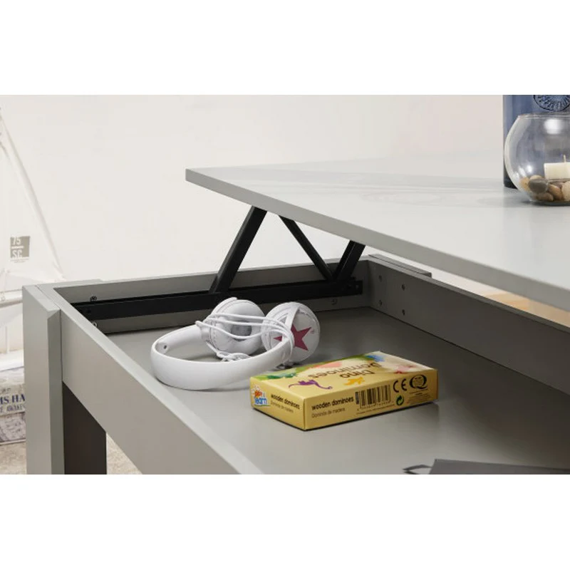 Ember Extending Coffee Table Grey 1 Shelf 105cm - Image 8