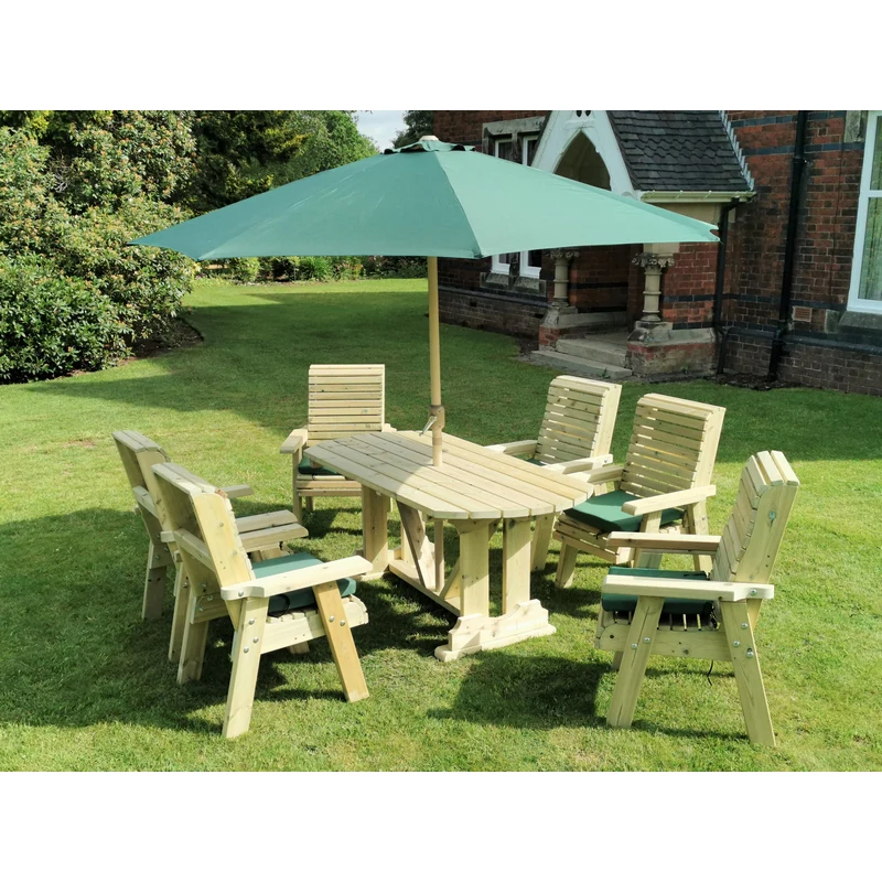 Ergo Garden Patio Dining Set by Croft - 6 Seats - Image 2
