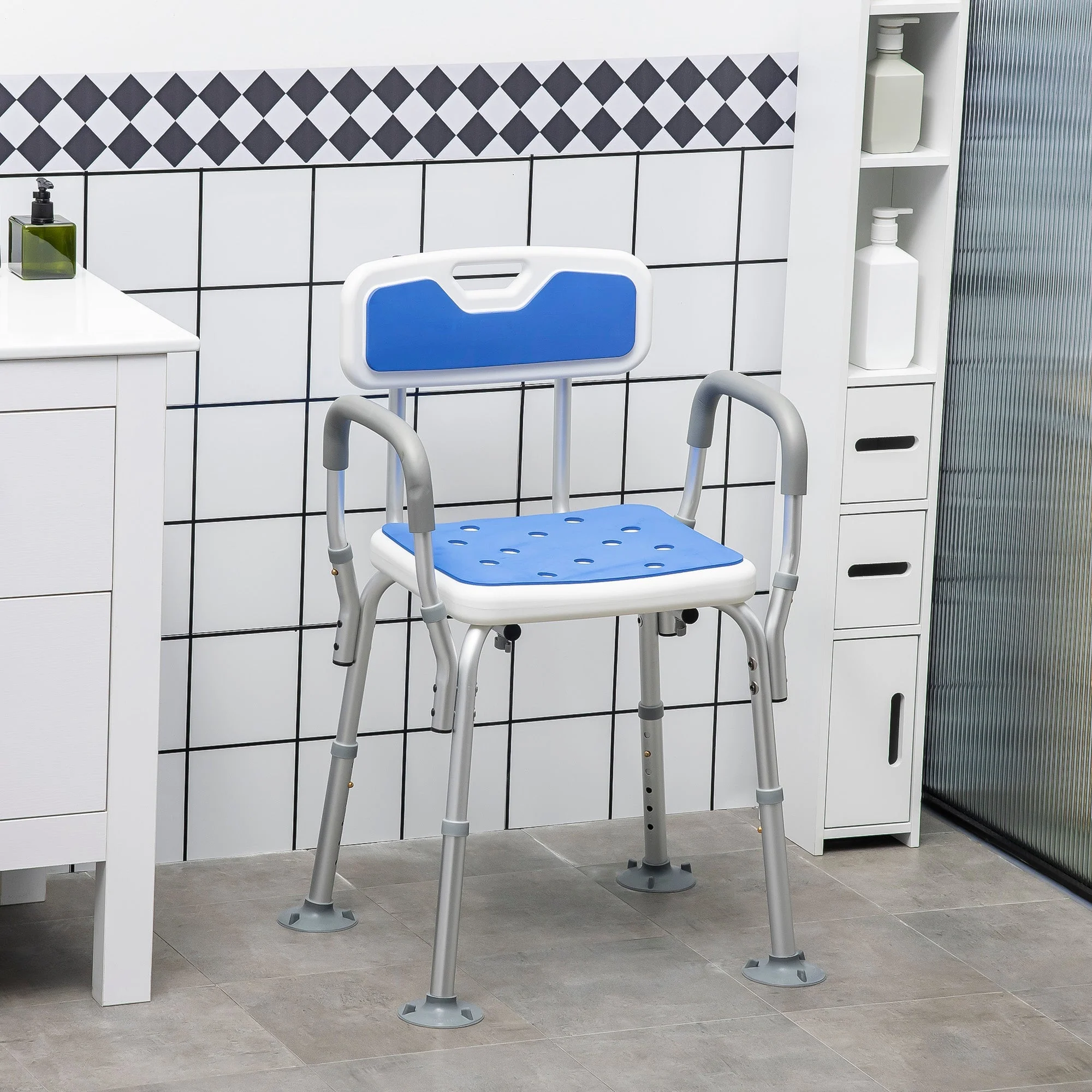 EVA Padded Shower Chair for the Elderly and Disabled - Image 2