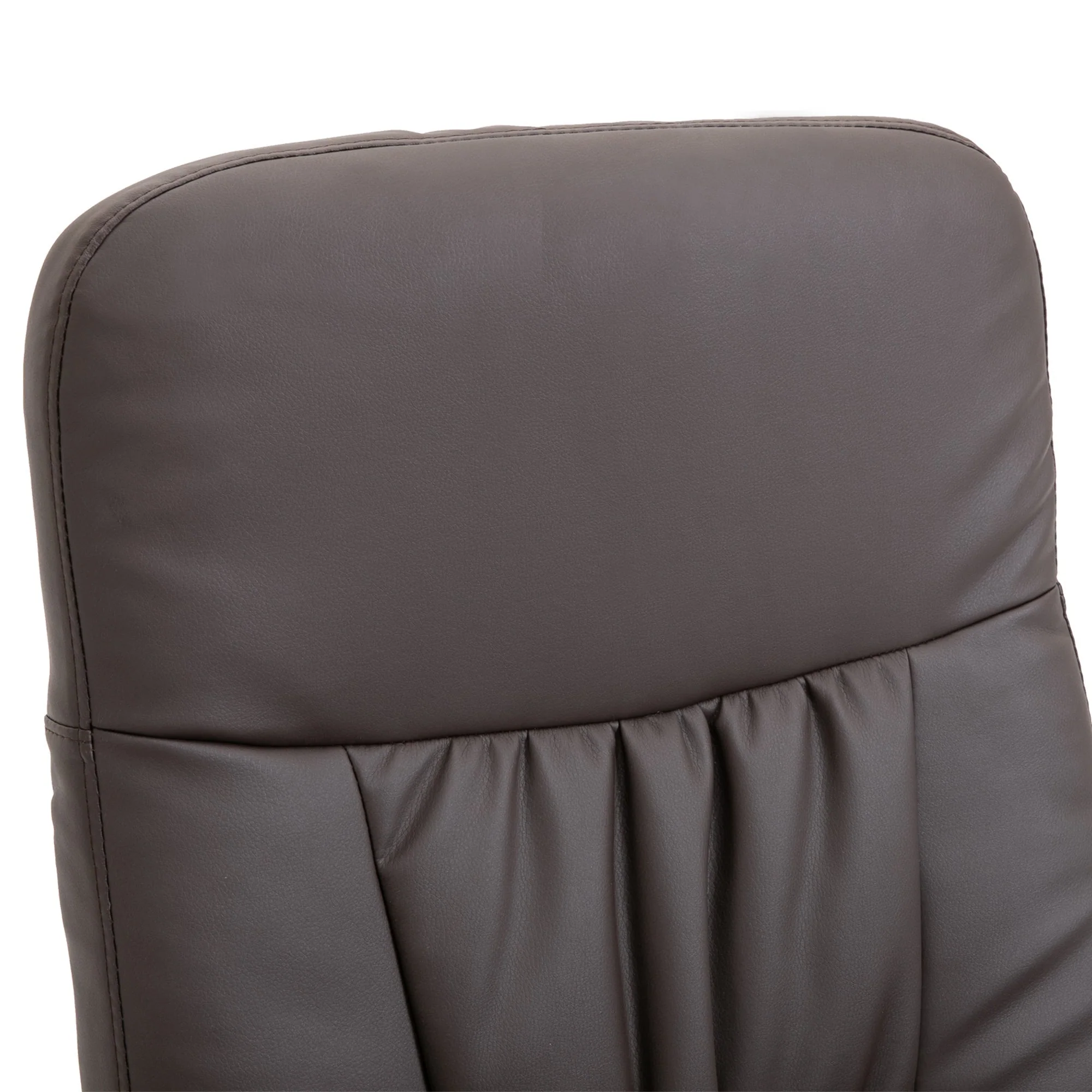 Executive Recliner Chair High Back and Footstool Armchair Lounge Seat Brown - Image 8