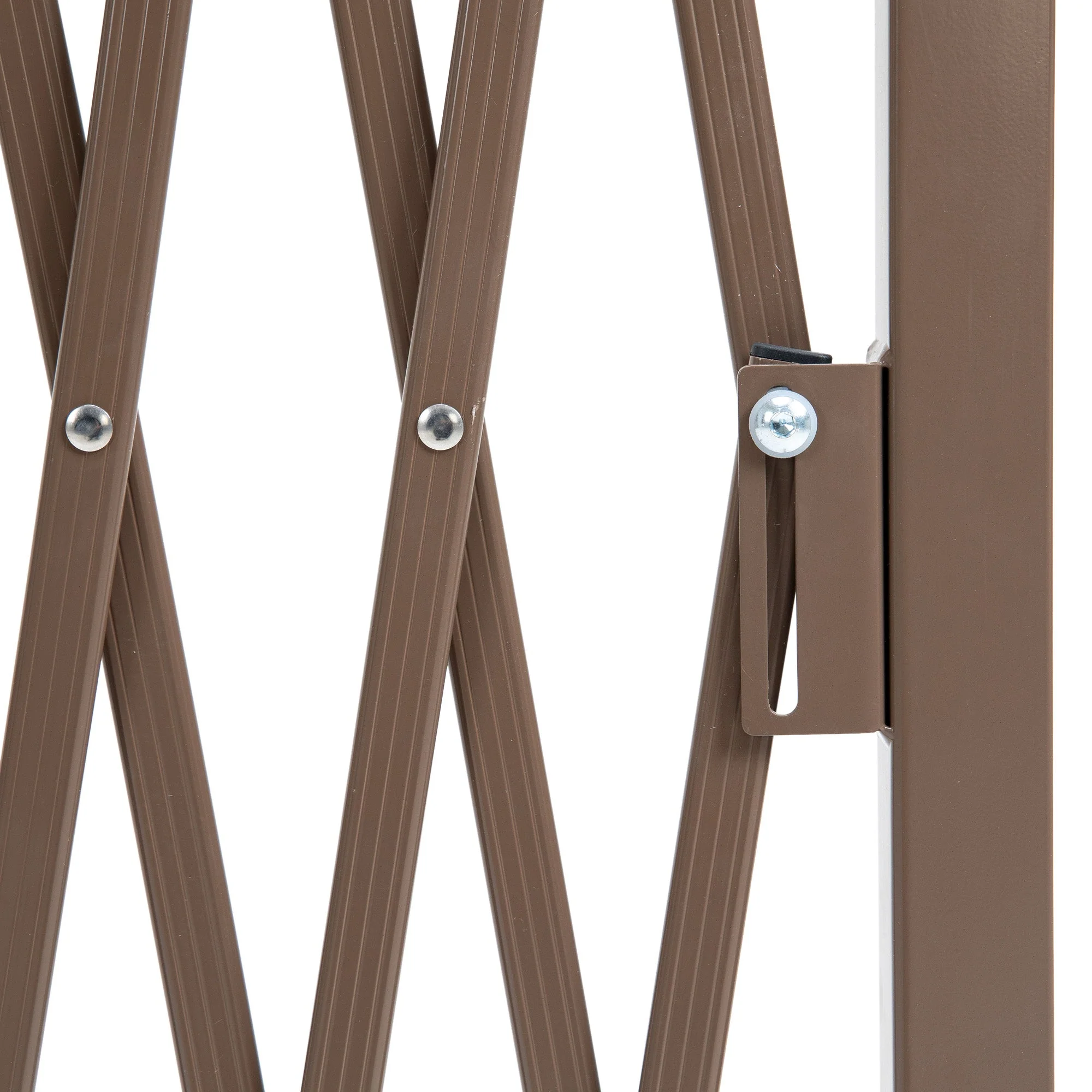 Expanding Trellis Fence Freestanding Movable Fence Foldable Garden Screen Panel Aluminum - Image 9