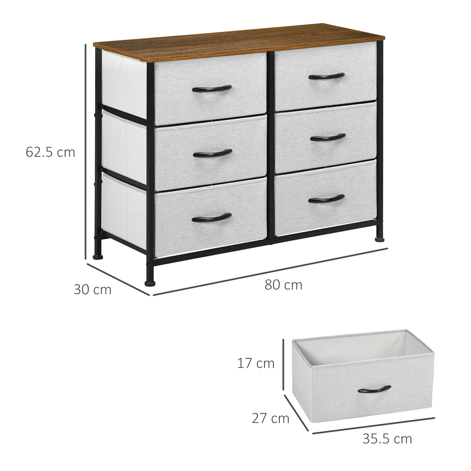 Fabric Chest of Drawers - Image 3