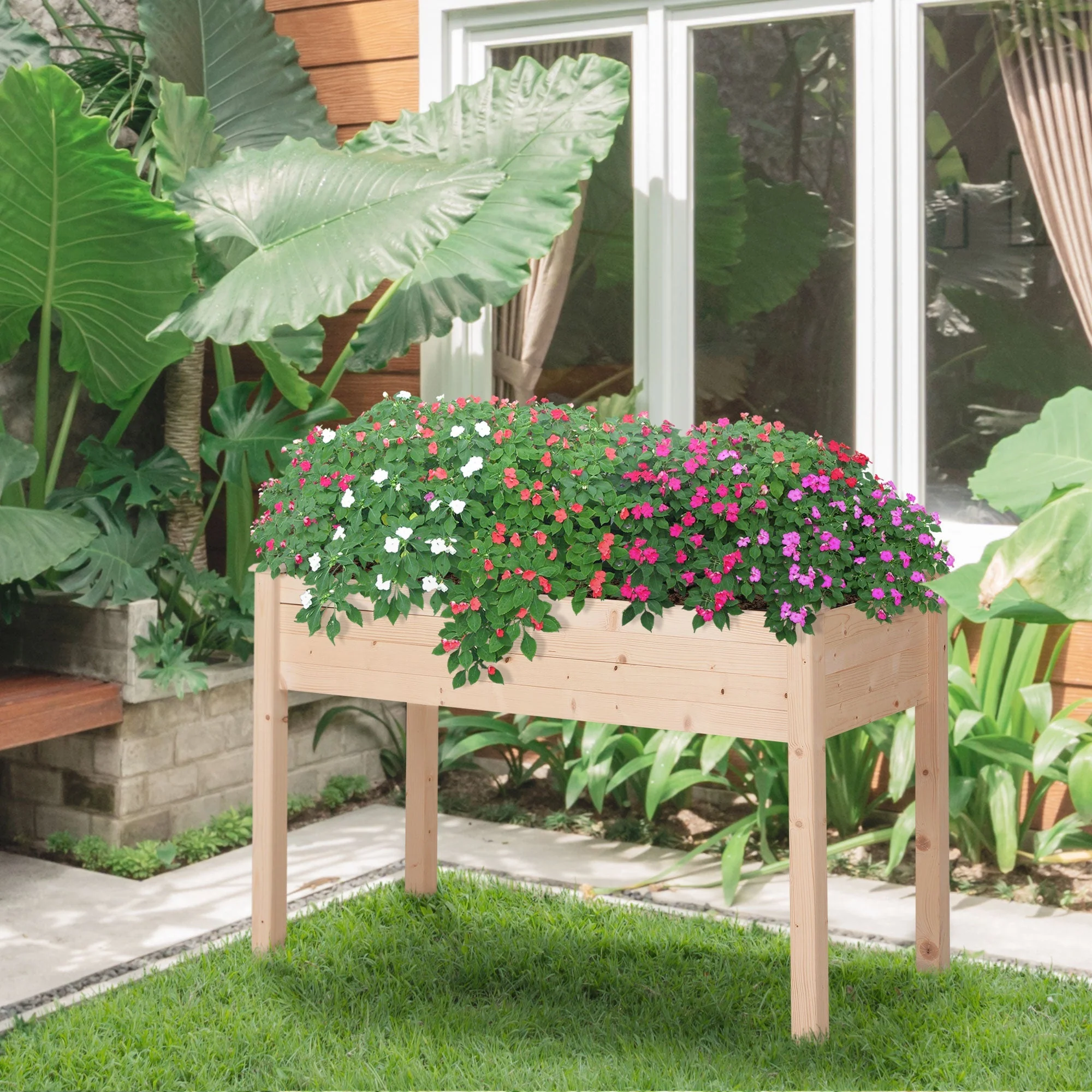 Fir Wood Non-Woven Fabric Planting Bed - Image 2