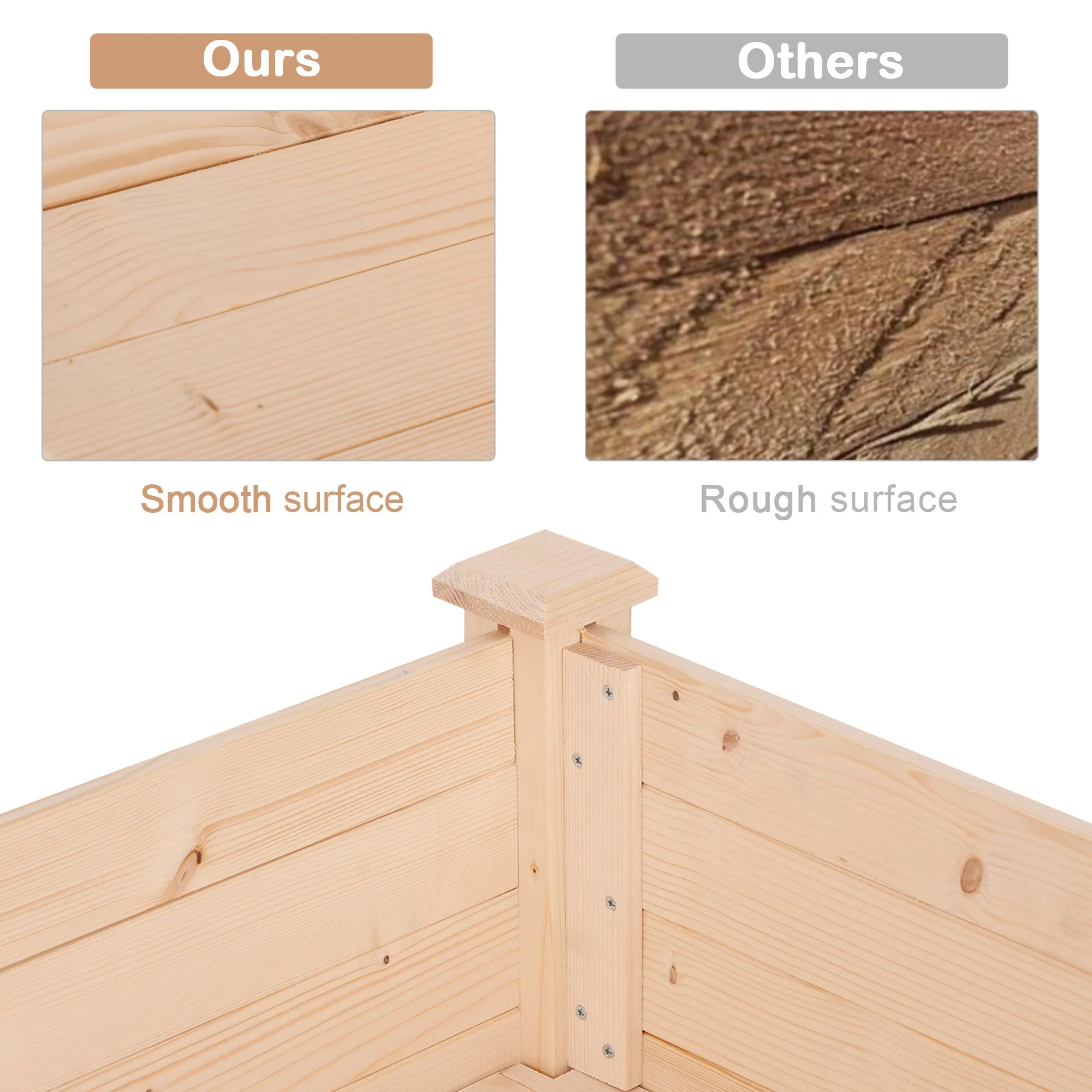 Fir Wood Non-Woven Fabric Planting Bed - Image 4