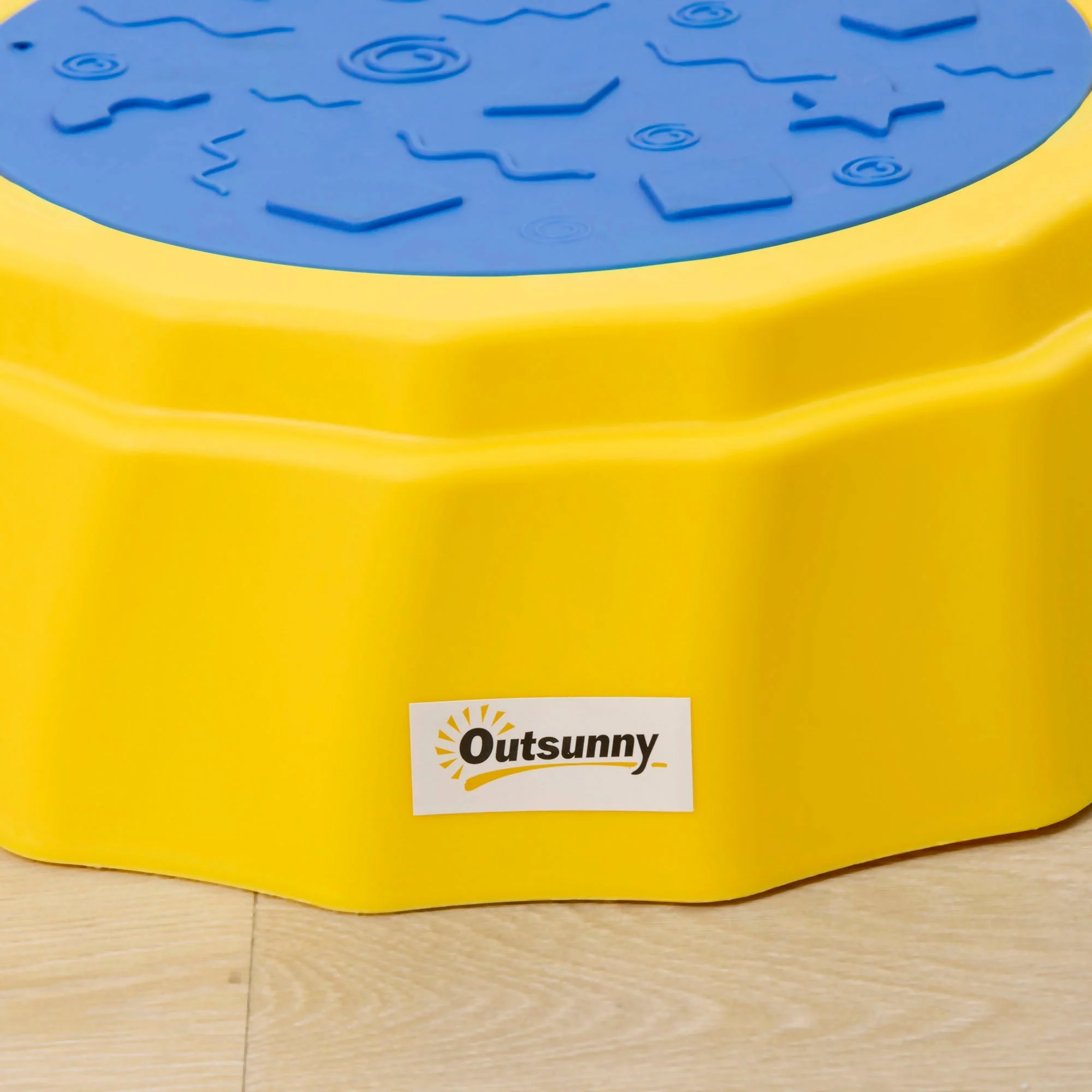 Five-Piece Kids Stepping Stones and Balance Bridge w/ Non-Slip Surface & Bottom. for Toddlers - Multicoloured - Image 9