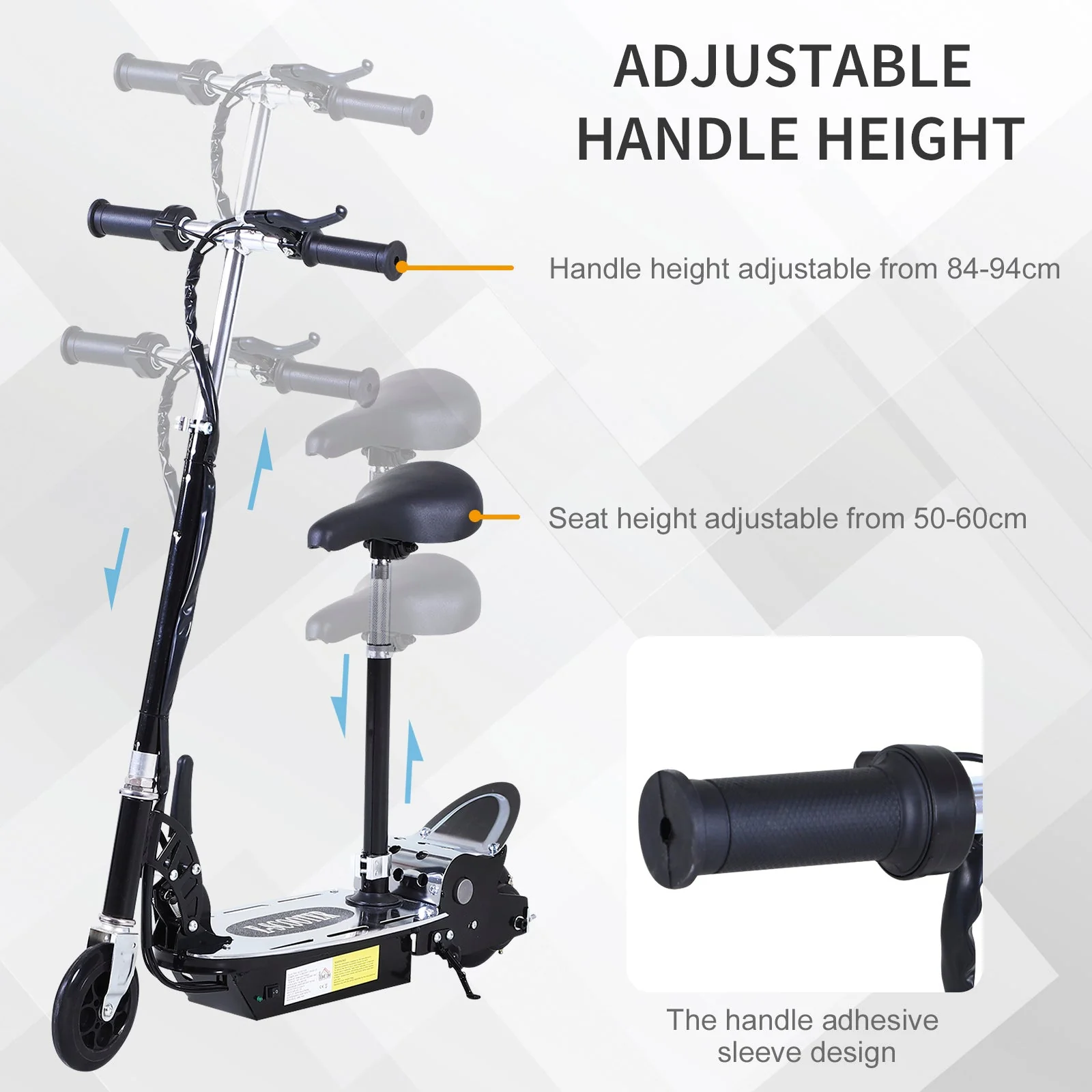 Foldable Electric Scooter for Teens Over 7 years old 12V Battery 120W-Black - Image 7