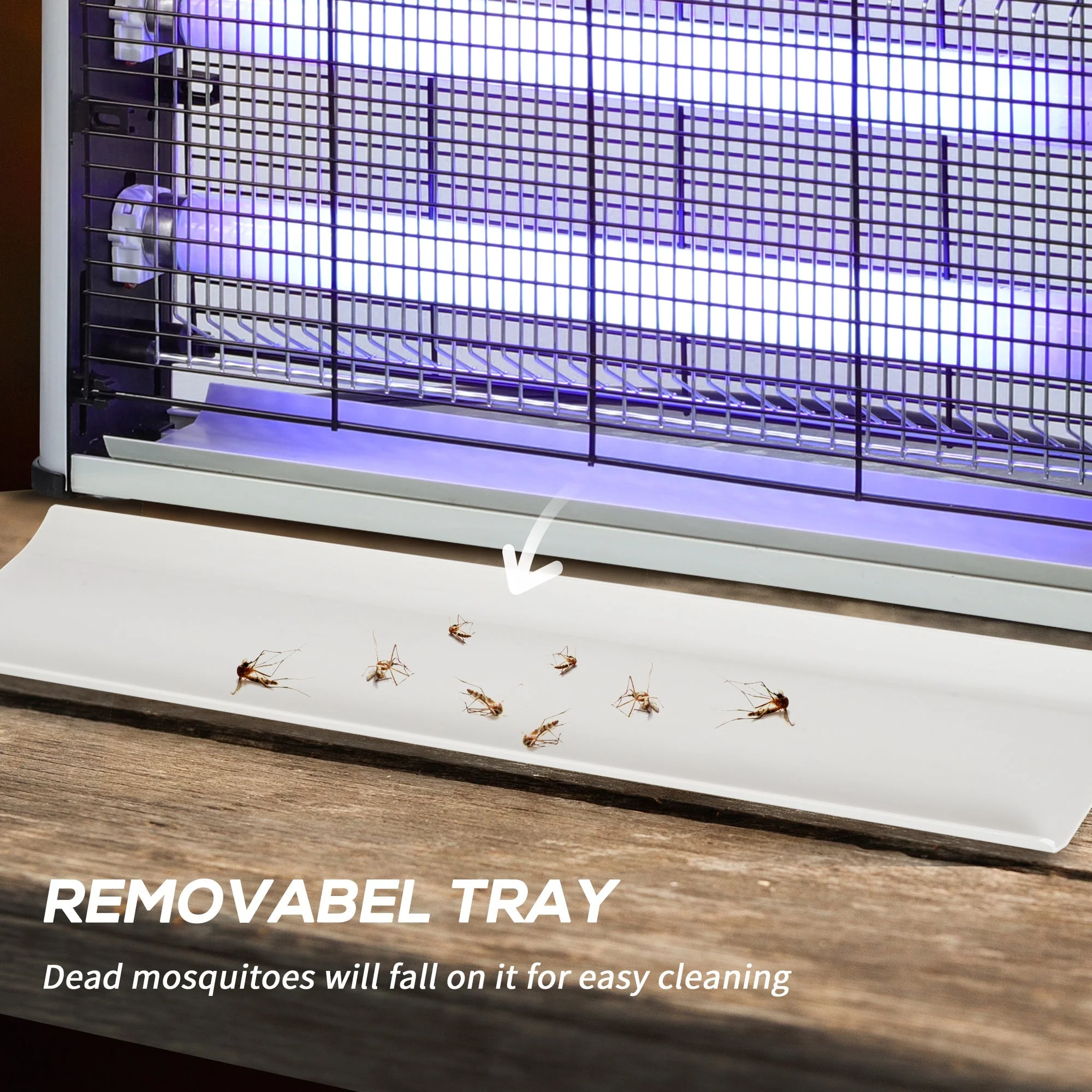 Free Standing Wall Hanging 30W Electric Fly Mosquito Killer 60? Coverage Electric Fly Zapper - Image 5